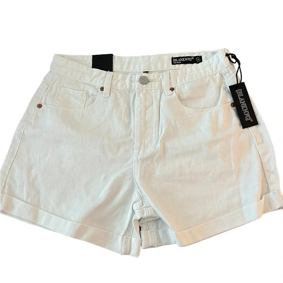 NWT Blank NYC White The Perry Mom Shorts - Picture 2 of 5